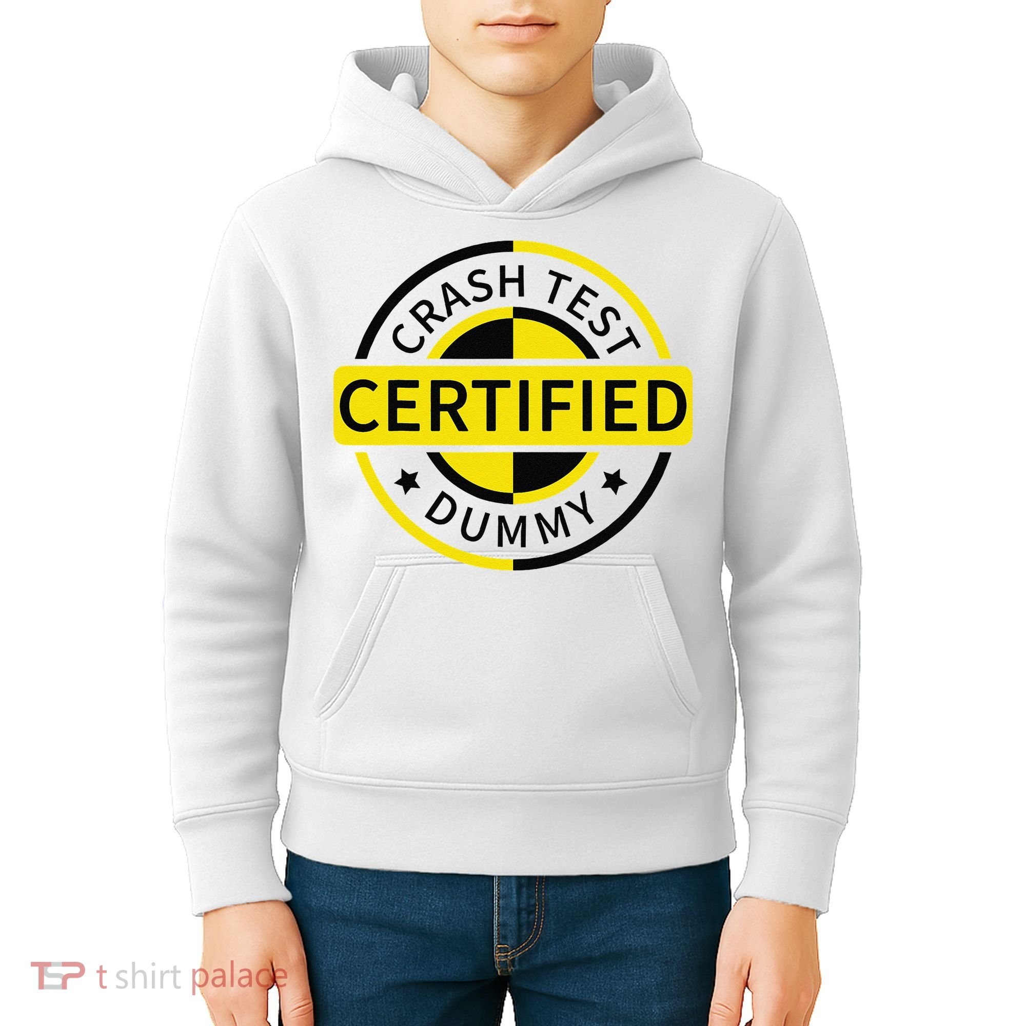 Certified Crash Test Dummy Funny Injury For Injured Friend Kids Hoodie