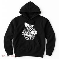 Cool Checkered Teacher Apple Hoodie thumb 0