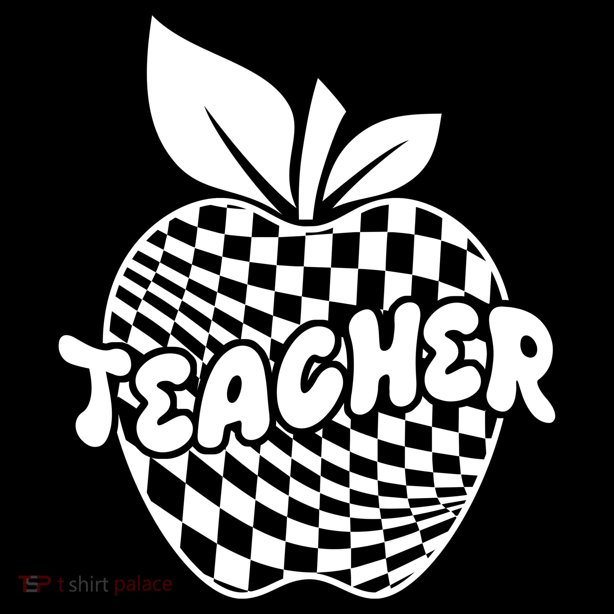 Cool Checkered Teacher Apple Sweatshirt