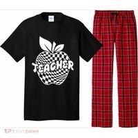 Cool Checkered Teacher Apple Pajama Set thumb 0