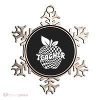 Cool Checkered Teacher Apple Ornament thumb 0