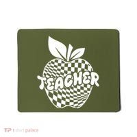 Cool Checkered Teacher Apple Mousepad thumb 0