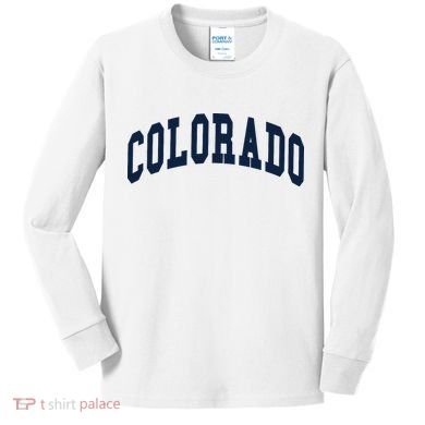 Colorado Co Throwback Design Classic Kids Long Sleeve Shirt
