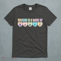 Cute Colorful Teaching Is A Work Of Heart T-Shirt thumb 5