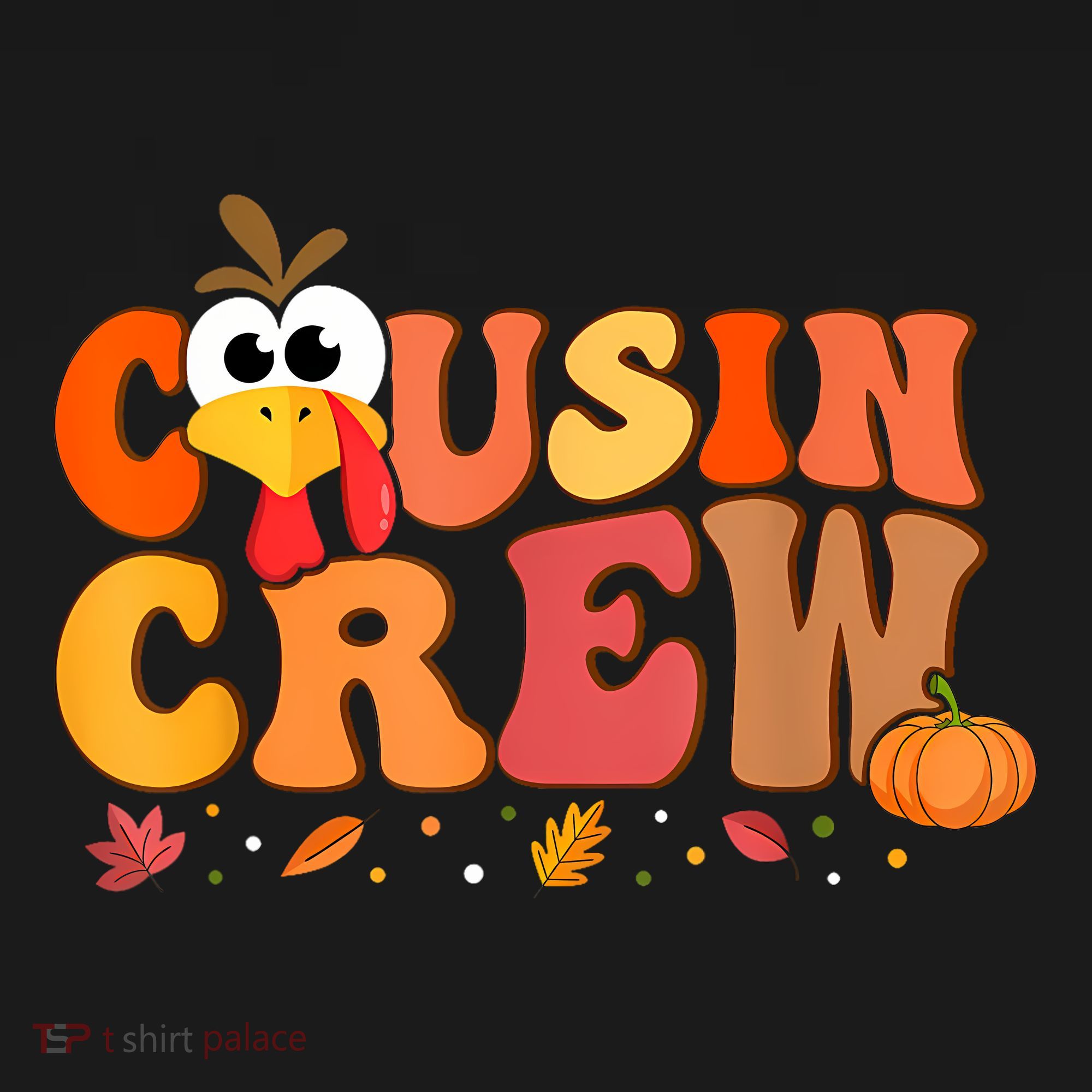 Cousin Crew Thanksgiving Family Matching Turkey Day Fall Backpack