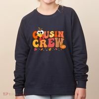 Cousin Crew Thanksgiving Family Matching Turkey Day Fall Women's Sweatshirt thumb 0