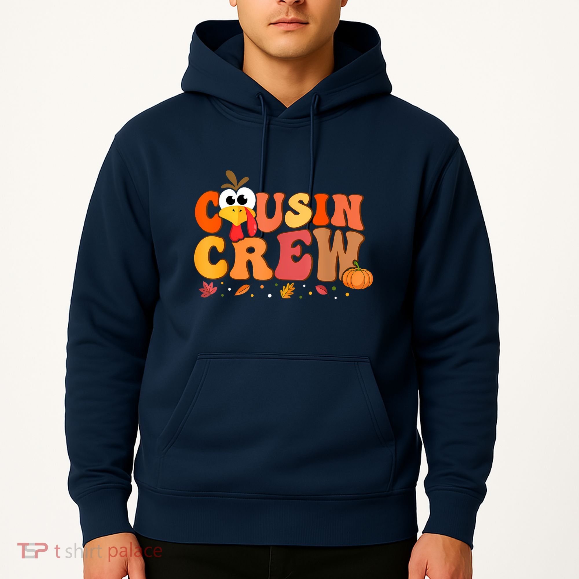Cousin Crew Thanksgiving Family Matching Turkey Day Fall Hoodie