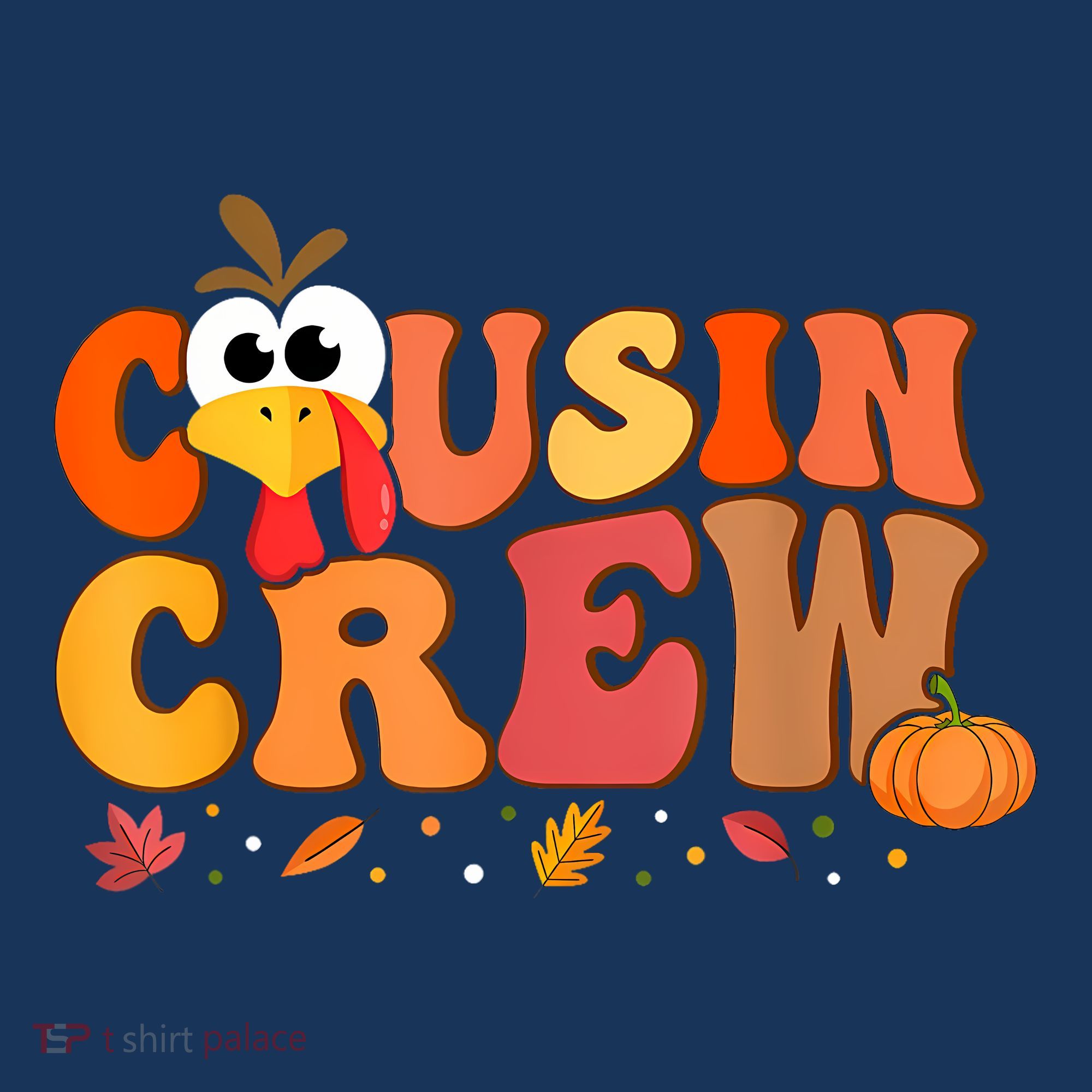Cousin Crew Thanksgiving Family Matching Turkey Day Fall Long Sleeve Shirt