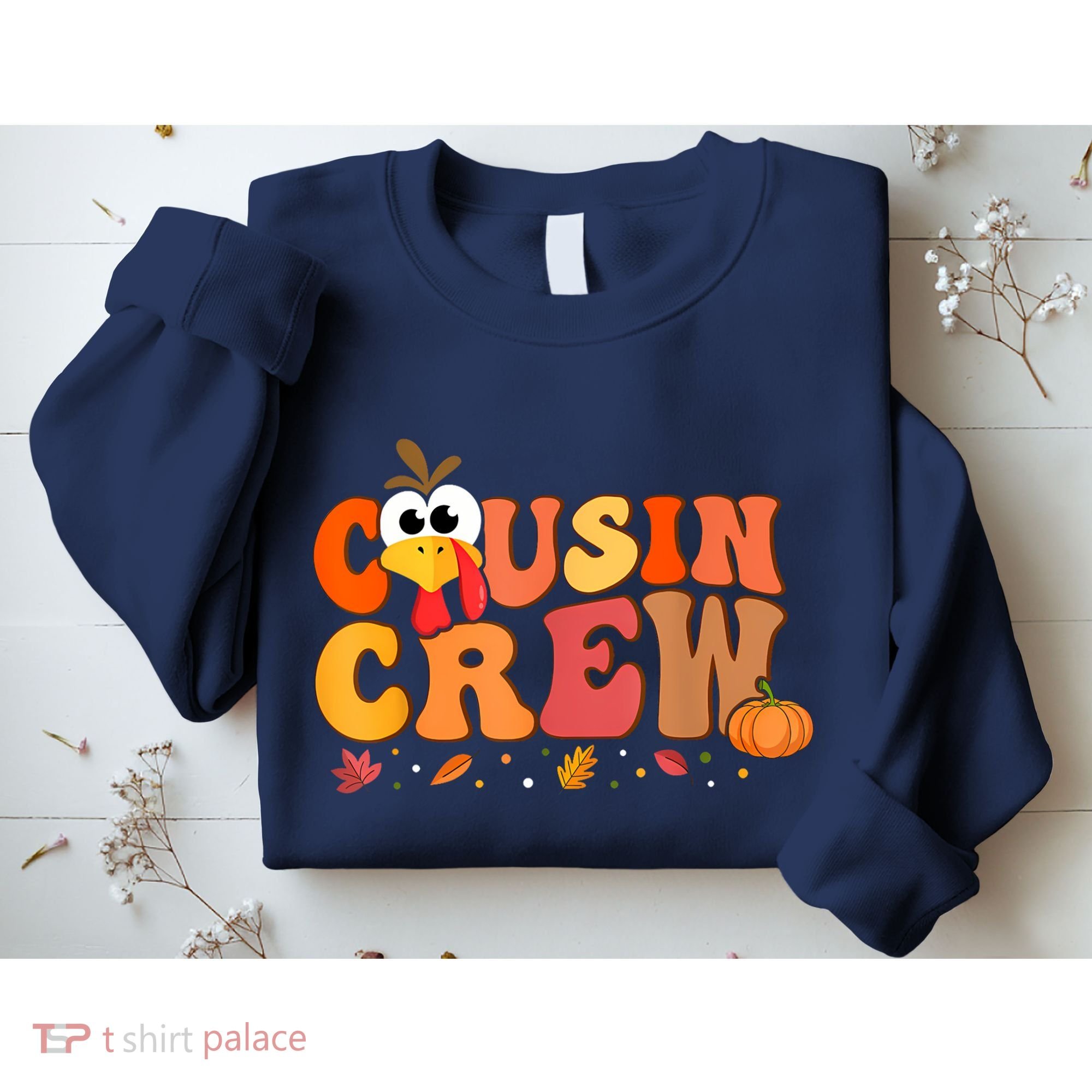 Cousin Crew Thanksgiving Family Matching Turkey Day Fall Sweatshirt