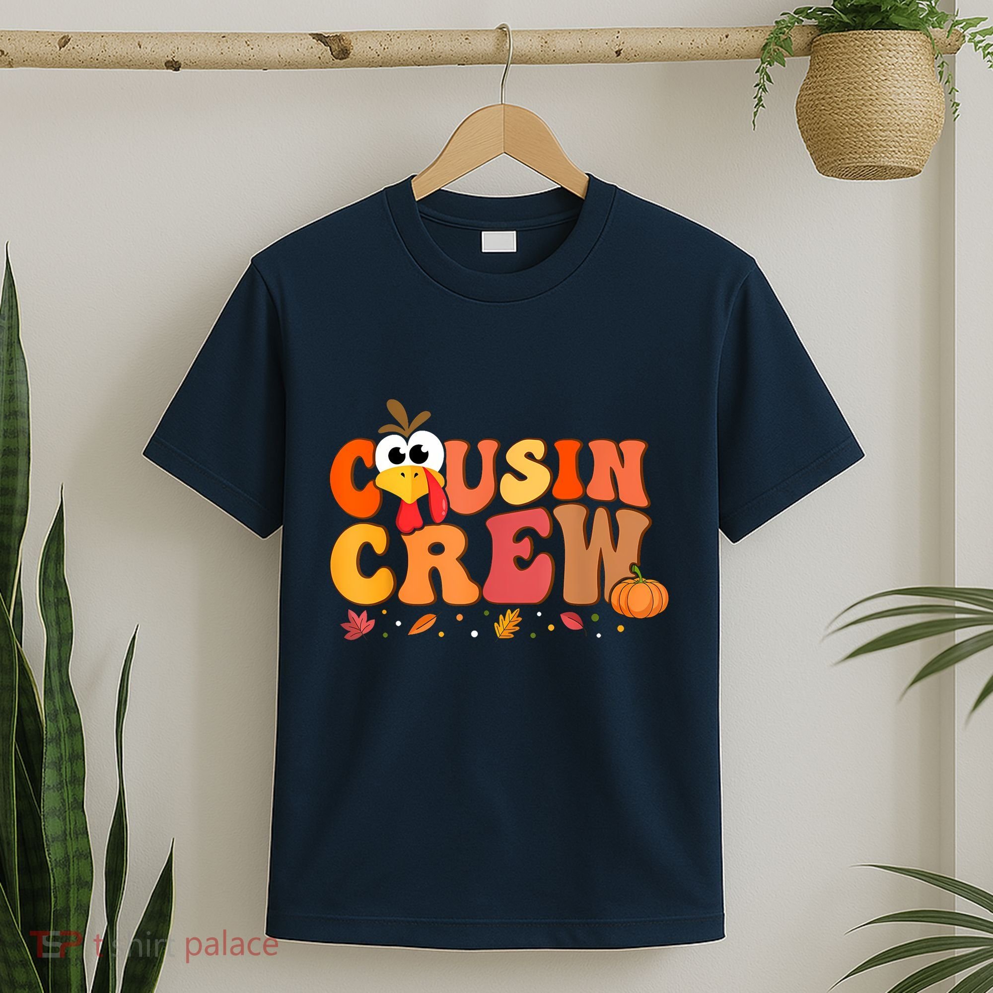 Cousin Crew Thanksgiving Family Matching Turkey Day Fall T-Shirt