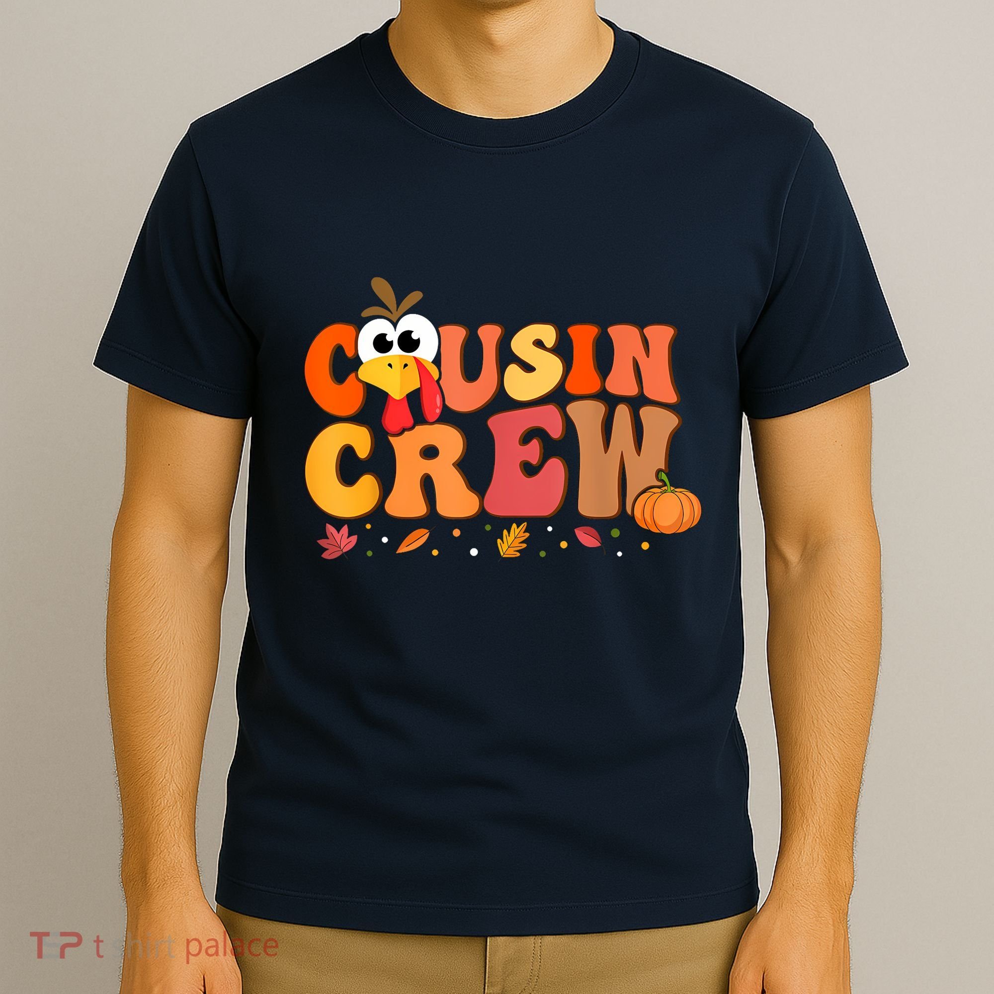 Cousin Crew Thanksgiving Family Matching Turkey Day Fall T-Shirt