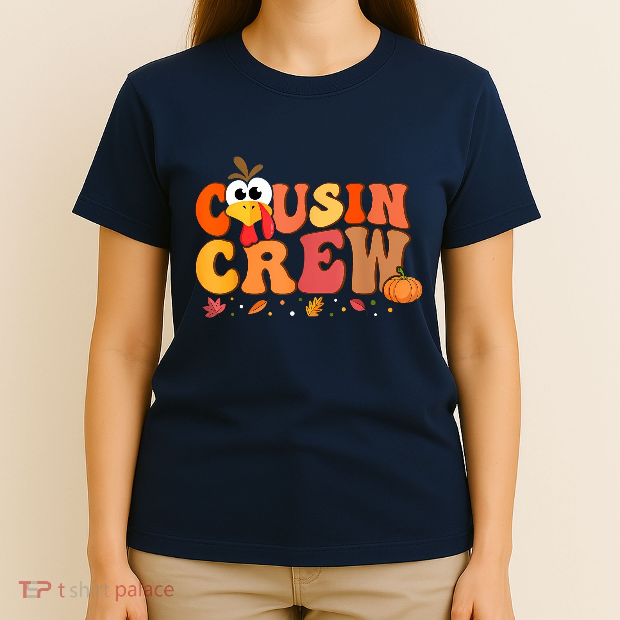 Cousin Crew Thanksgiving Family Matching Turkey Day Fall T-Shirt