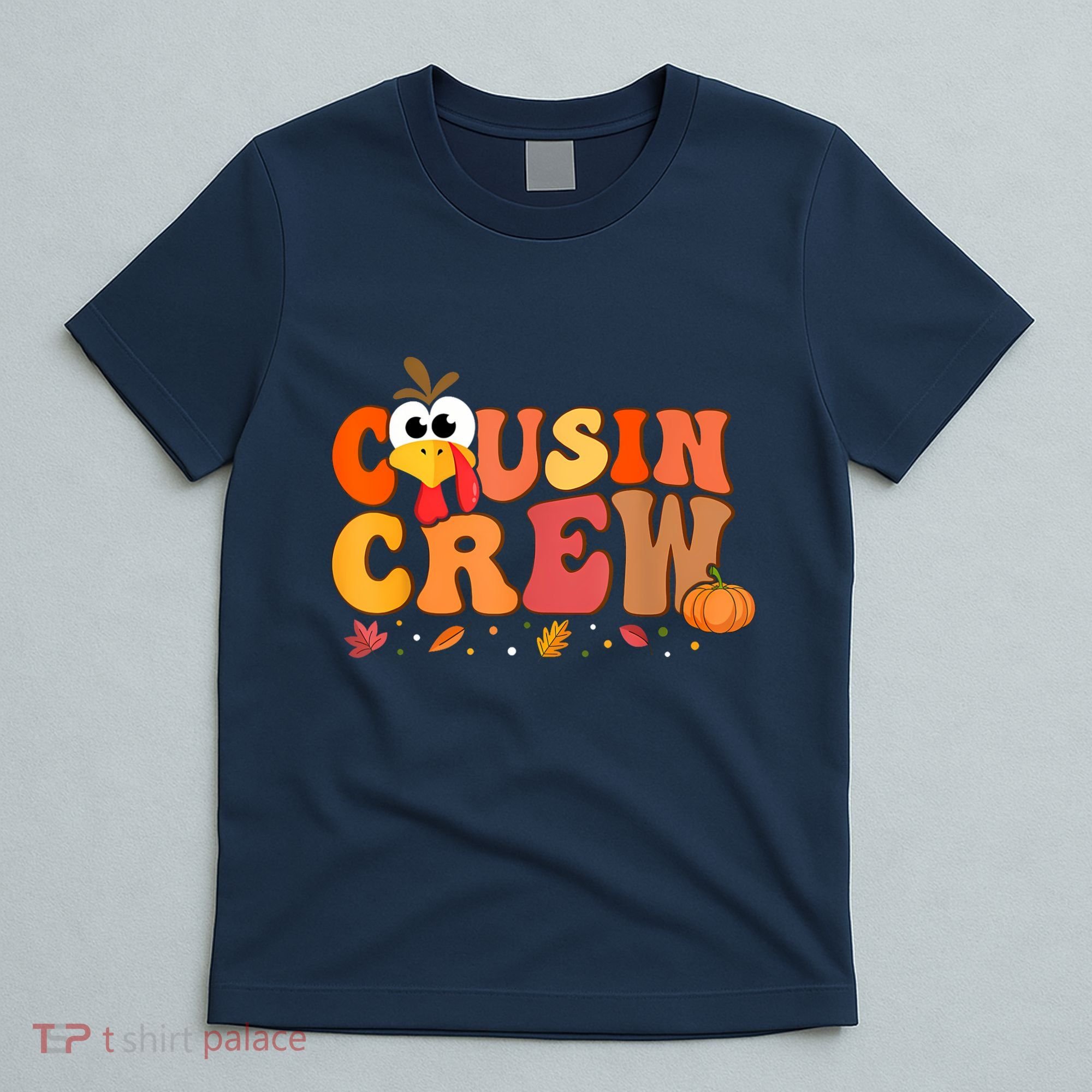Cousin Crew Thanksgiving Family Matching Turkey Day Fall T-Shirt
