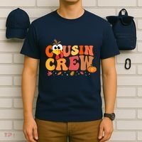 Cousin Crew Thanksgiving Family Matching Turkey Day Fall T-Shirt thumb 6