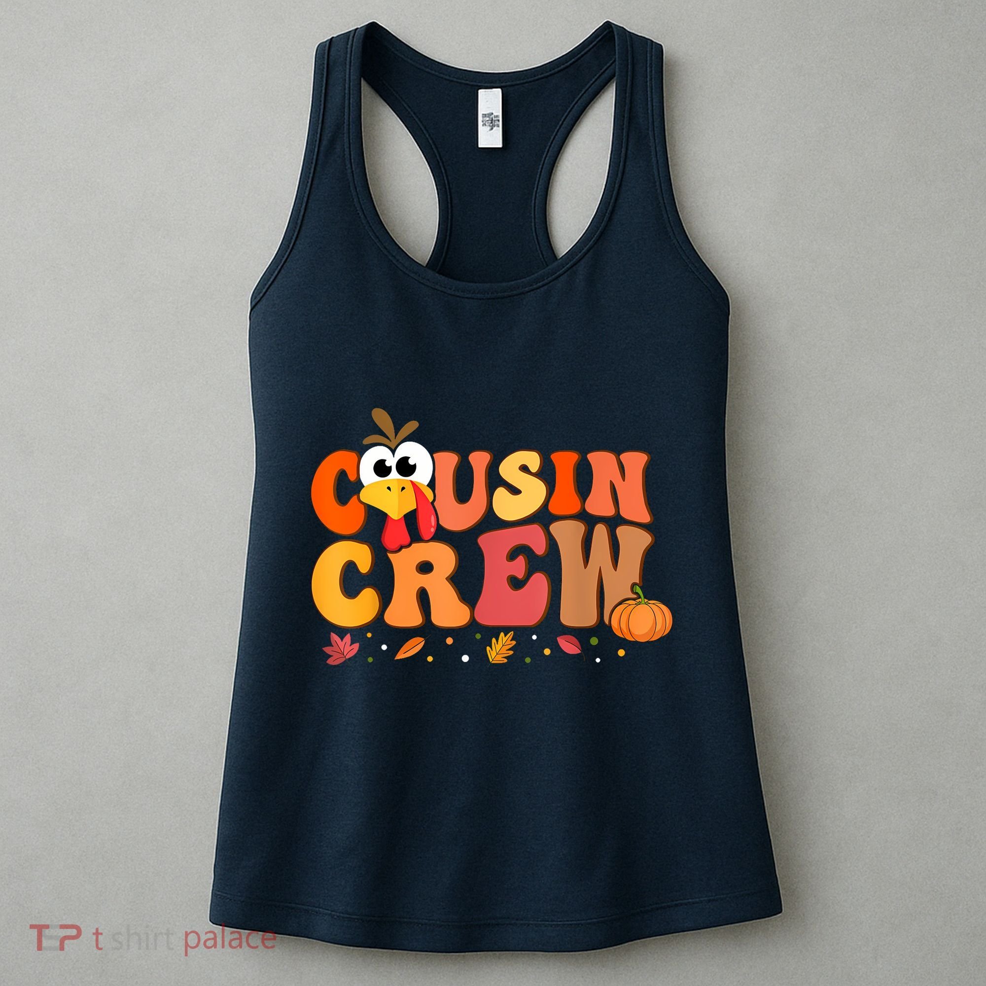 Cousin Crew Thanksgiving Family Matching Turkey Day Fall Women's Tank Top