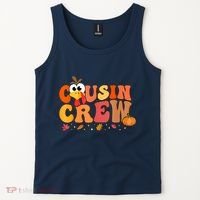 Cousin Crew Thanksgiving Family Matching Turkey Day Fall Tank Top thumb 2