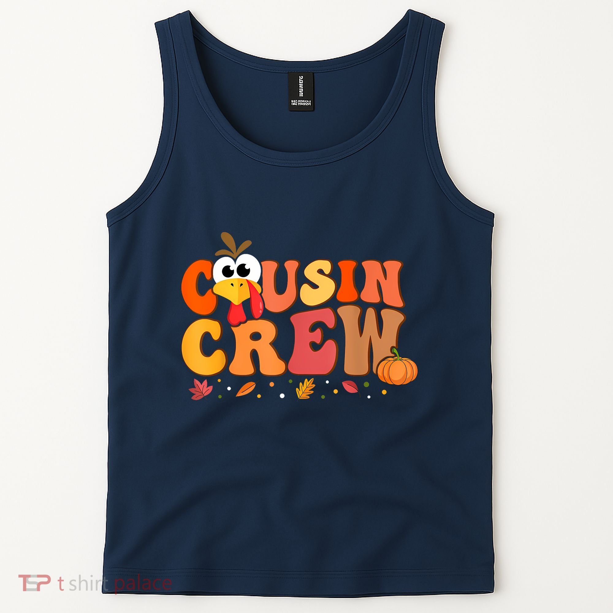 Cousin Crew Thanksgiving Family Matching Turkey Day Fall Tank Top