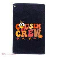 Cousin Crew Thanksgiving Family Matching Turkey Day Fall Golf Towel thumb 0