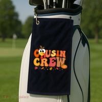 Cousin Crew Thanksgiving Family Matching Turkey Day Fall Golf Towel thumb 2