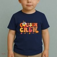 Cousin Crew Thanksgiving Family Matching Turkey Day Fall Toddler T-Shirt thumb 2