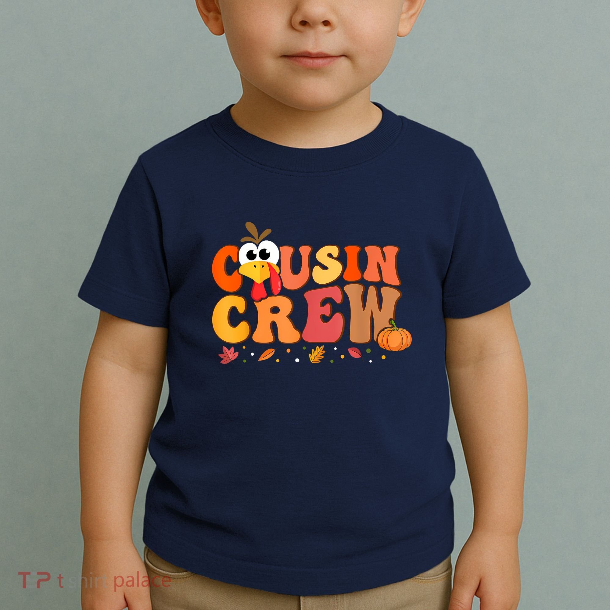 Cousin Crew Thanksgiving Family Matching Turkey Day Fall Toddler T-Shirt