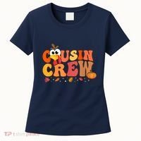 Cousin Crew Thanksgiving Family Matching Turkey Day Fall Women's T-Shirt thumb 0