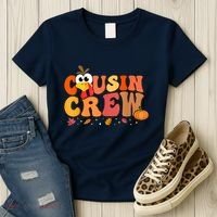 Cousin Crew Thanksgiving Family Matching Turkey Day Fall Women's T-Shirt thumb 3