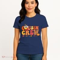 Cousin Crew Thanksgiving Family Matching Turkey Day Fall Women's T-Shirt thumb 4