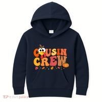Cousin Crew Thanksgiving Family Matching Turkey Day Fall Kids Hoodie thumb 0