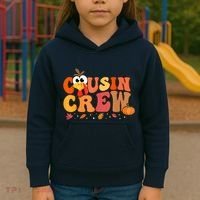 Cousin Crew Thanksgiving Family Matching Turkey Day Fall Kids Hoodie thumb 3