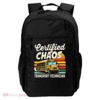 Certified Chaos Transport Technician School Bus Driver Backpack thumb 0