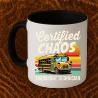 Certified Chaos Transport Technician School Bus Driver Coffee Mug thumb 2