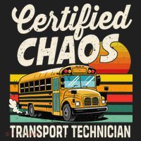 Certified Chaos Transport Technician School Bus Driver Beanie thumb 2