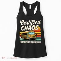 Certified Chaos Transport Technician School Bus Driver Women's Tank Top thumb 0
