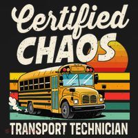 Certified Chaos Transport Technician School Bus Driver Women's Tank Top thumb 5