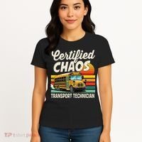 Certified Chaos Transport Technician School Bus Driver Women's T-Shirt thumb 4