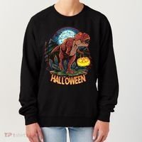 Cool Creepy Trex Dinosaur Halloween Women's Sweatshirt thumb 0