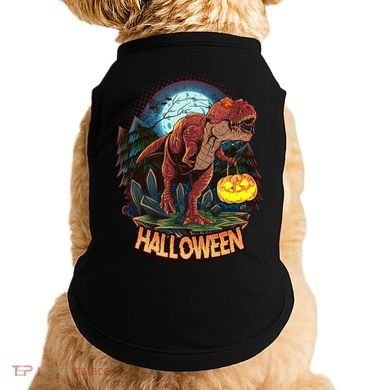 Cool Creepy Trex Dinosaur Halloween Doggie Tank