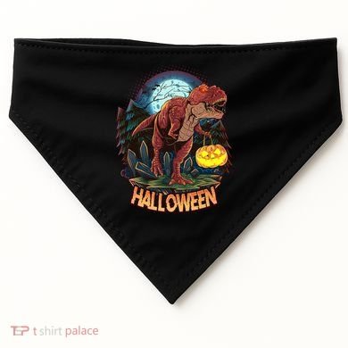 Cool Creepy Trex Dinosaur Halloween USA-Made Doggie Bandana