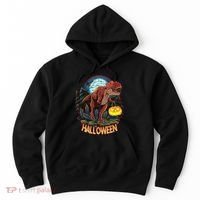 Cool Creepy Trex Dinosaur Halloween Hoodie thumb 0