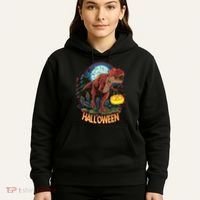 Cool Creepy Trex Dinosaur Halloween Hoodie thumb 5