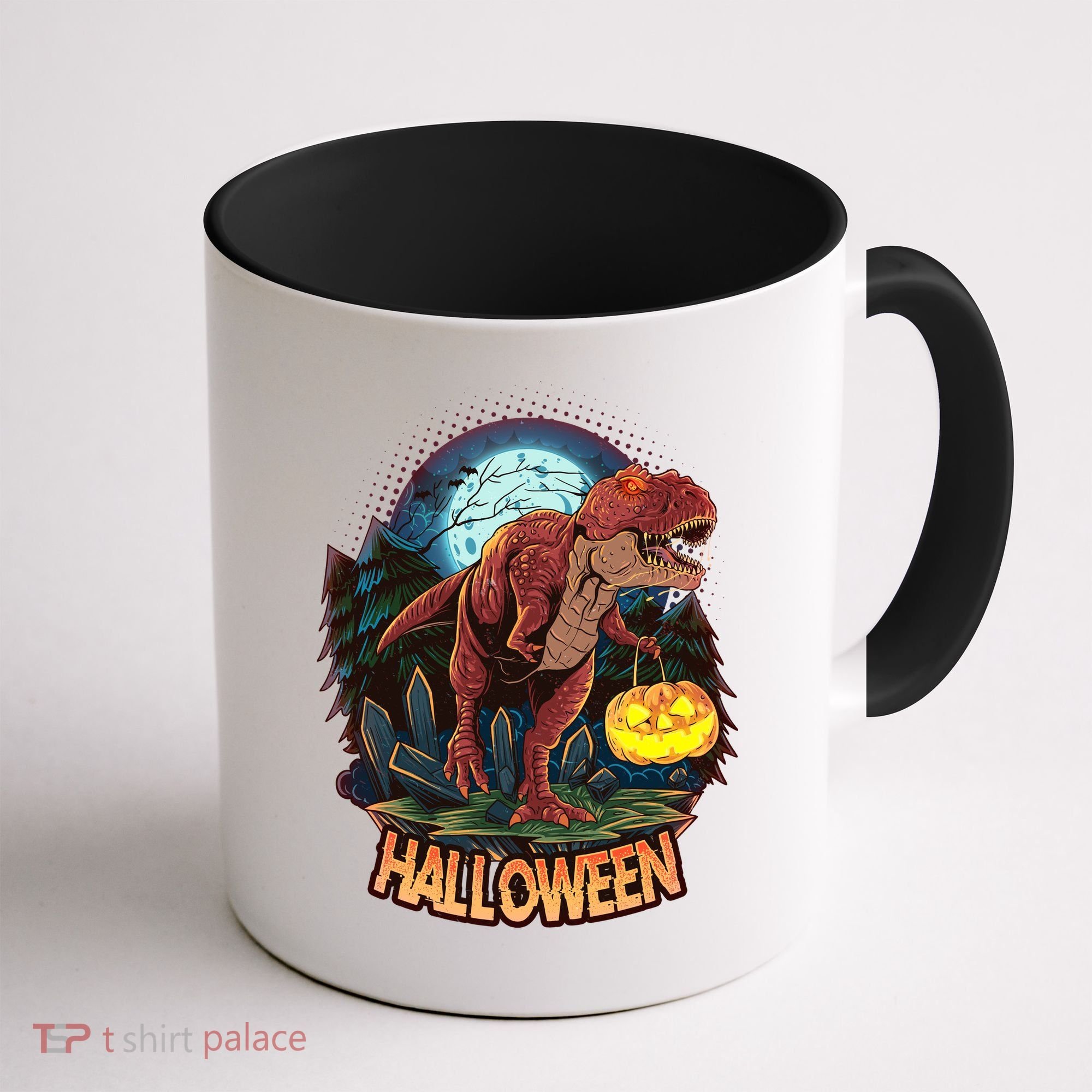 Cool Creepy Trex Dinosaur Halloween Coffee Mug