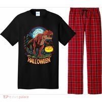 Cool Creepy Trex Dinosaur Halloween Pajama Set thumb 0