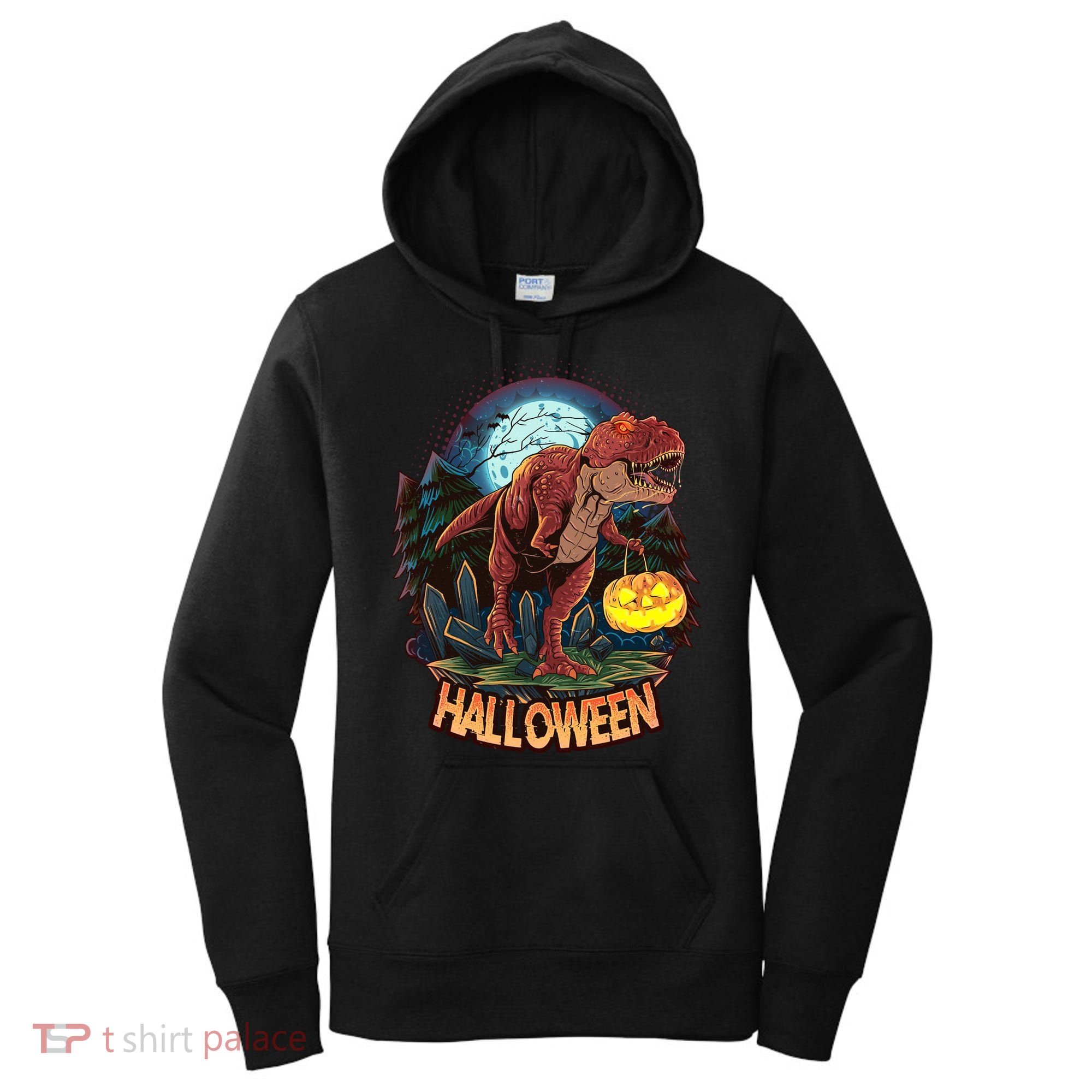 Cool Creepy Trex Dinosaur Halloween Women's Hoodie