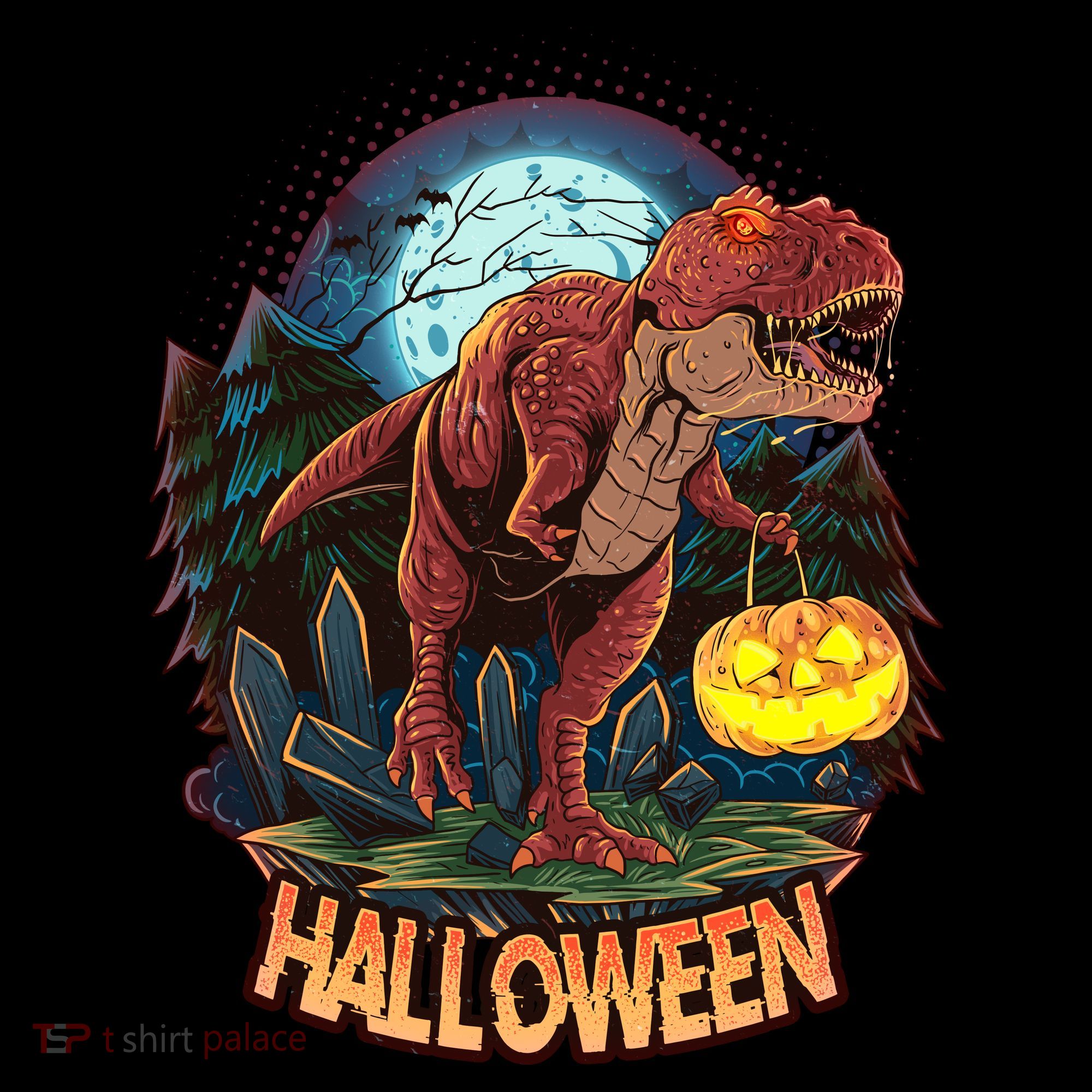 Cool Creepy Trex Dinosaur Halloween Women's Hoodie