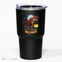 Cool Creepy Trex Dinosaur Halloween Tumbler thumb 0