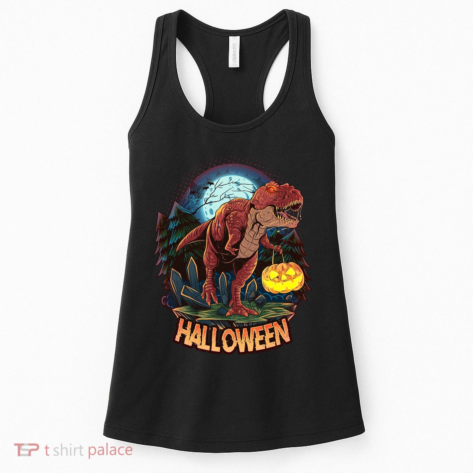 Cool Creepy Trex Dinosaur Halloween Women's Tank Top