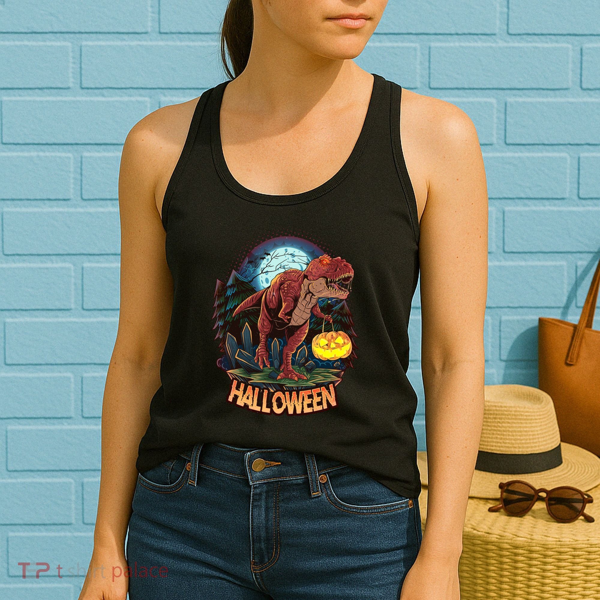 Cool Creepy Trex Dinosaur Halloween Women's Tank Top