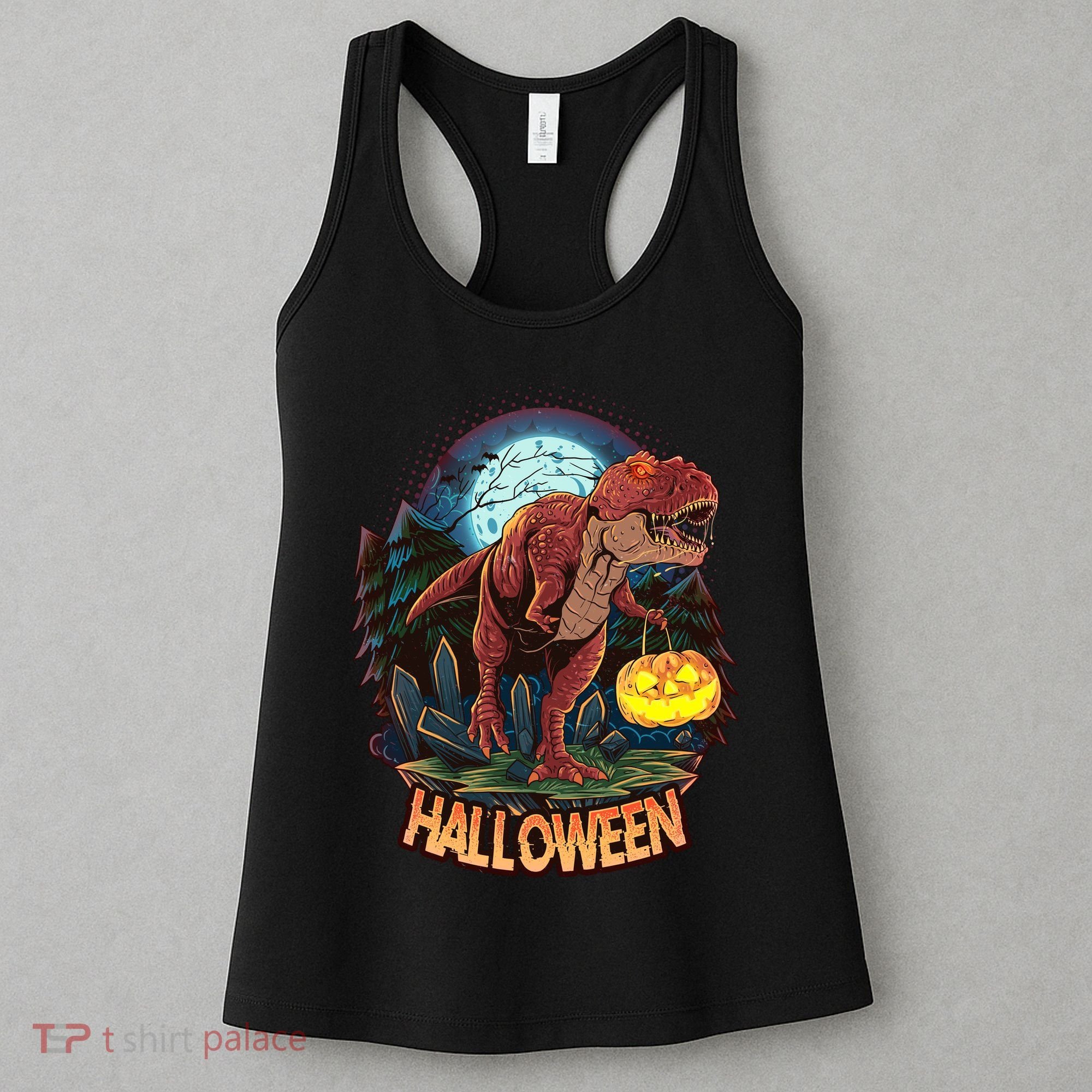 Cool Creepy Trex Dinosaur Halloween Women's Tank Top