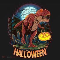 Cool Creepy Trex Dinosaur Halloween Women's Tank Top thumb 5